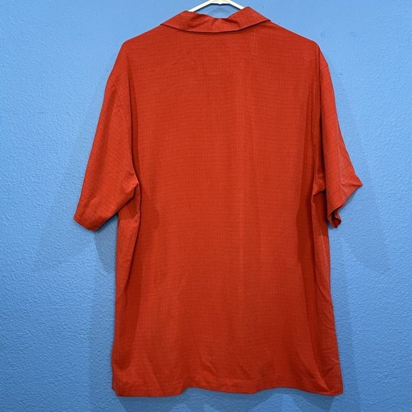 Tommy Bahama Red MLB Anaheim Angels Baseball Silk Button Up Shirt Men Medium - Picture 2 of 16